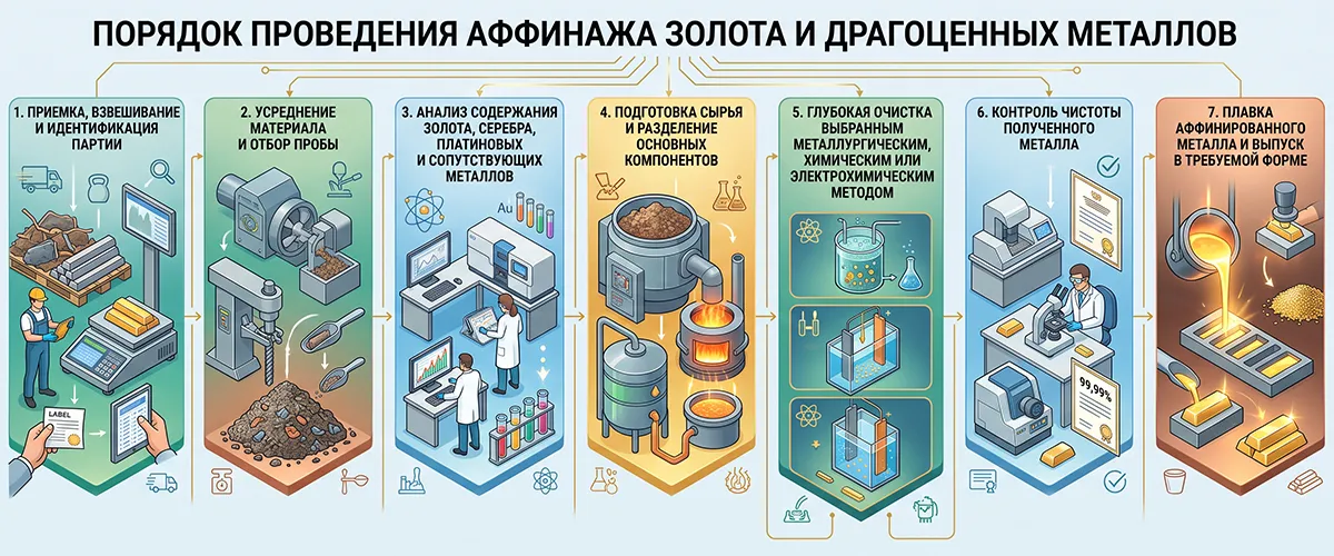 Как проводится аффинаж драгоценных металлов | ООО «СПЕКТР ДМ»