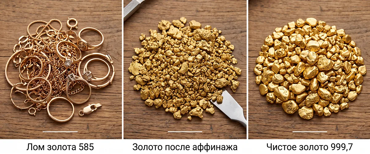 Что получают после аффинажа золота | ООО «СПЕКТР ДМ»